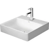 Image de Duravit Meuble lavabo DuraSquare 50x47 cm, sans trop-plein, avec bondes, sans trou de robinet, blanc