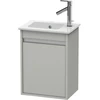 Image de Duravit Ketho Meuble sous-lavabo 40x28,5x55 cm, suspendu, T g, béton mat