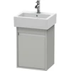 Image de Duravit Meuble sous lavabo Ketho 40x32x55 cm, suspendu, T droit, béton gris mat