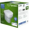 Image de Duravit WC sur pied, cuvette à chasse profonde Set n°1 avec abattant, sans rebord, blanc