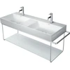 Image de Duravit Console métallique DuraSquare 126,5x45 cm, murale, chrome
