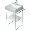 Image de Duravit Console métallique DuraSquare 56,5x45 cm, sur pied, chrome