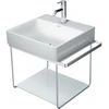 Image de Duravit Console métal DuraSquare 56,5x45 cm, suspendue, chrome