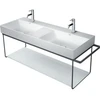 Image de Duravit DuraSquare Console métallique 126,5x45cm, suspendue, noir mat