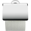 Image de Duravit Porte-papier toilette Starck T 12,5x8,3 cm, avec couvercle, chrome