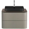 Image de Duravit Lavabo à poser Happy D.2 Plus 50x40cm, anthracite, m HL, ÜL, HLB, gs