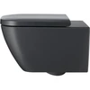 Image de Duravit Abattant WC Happy D.2, charnières ES, avec frein de chute, anthracite m