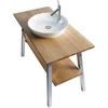 Image de Duravit Lavabo à poser Cape Cod d 48 cm, avec trop-plein, blanc satin mat