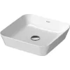 Image de Duravit Cape Cod Évier à Poser, 430x430 mm, sans Table de robinetterie, sans trop-Plein, Coloris: Couleur intérieure Blanc Soyeux Mat, Couleur extérieure Blanc Soyeux Mat - 2340433200