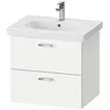 Image de Duravit XBase Meuble sous-lavabo Suspendu L:60,00 cm avec 2 tiroirs, XB618901818, Couleur: Blanc