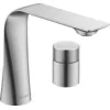 Image de Duravit D.1z Mélangeur lavabo 2 Trous M avec poignée tournante, D111200090, sans vidage escamotable - D11120009010