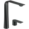Image de Duravit D.1 Mélangeur lavabo 2 trous XL, D111300020, sans vidage escamotable; Coloris: Noir Mat