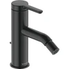 Image de Duravit Mitigeur monocommande bidet C.1, bec 121 mm, vidage à tirette, noir mat