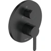Image de Duravit Kit de montage C.1 Mitigeur douche encastré, avec inverseur, rond, noir mat