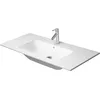 Image de Duravit ME by Starck Meuble Lave-Mains, sans Trou de Robinet, trop-Plein, avec Table de Robinet, 1030 mm, Coloris: Soie Matte Blanche - 2336103260