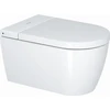 Image de Duravit Starck Lite WC suspendu, cuvette à chasse profonde 37,8x57,5 cm, avec SensoWash, sans bride, blanc, sans bride