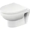 Image de Duravit WC suspendu, cuvette à chasse basse No. 1 Compact 36,5x48 cm, 4,5 l, sans rebord, blanc