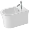 Image de Duravit Bidet mural White Tulip 37x54 cm, avec trop-plein, perçage mitigeur, blanc