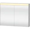Image de Duravit Xbase, Ensemble de Meubles muraux, avec Miroir LED, lavabo et Meuble sous-lavabo, Largeur 1000 mm, XB007704545, Couleur: Version