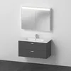 Image de Duravit Xbase, Ensemble de Meubles muraux, avec Miroir LED, lavabo et Meuble sous-lavabo, Largeur 1000 mm, XB007704949, Couleur: Version