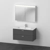 Image de Duravit Ensemble mobilier XBase 103x49 cm, WT, WTU 2 SBK, vis aggloméré, gris ma
