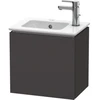 Image de Duravit L-Cube Meuble sous lavabo 42x29,4x40 cm, suspendu, porte gauche, graphite mat