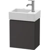 Image de Duravit Meuble sous lavabo L-Cube 36,4x24,1x40 cm, chêne blanchi, porte gauche, graphite mat