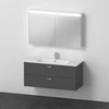 Image de Duravit Ensemble meuble XBase 123x49 cm, WT, WTU 2 SBK, vis aggloméré, graph ma