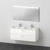 Image de Duravit Ensemble mobilier XBase 130x49cm, WT, WTU 2 HL/SK, Sp., blanc brillant