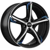 Image de RONAL RONAL R62 BLUE jetblack-matt-frontkopiert 7.5Jx18 5x100 ET35