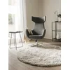Image de benuta Tapis Shaggy à Poils Longs Whisper Beige Ø 160 Cm Rond - Tapis Doux pour Salon