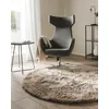 Image de Benuta Nest Whisper Tapis à Poils Longs, Marron Clair, Rond, 200 cm, Douillet et Doux, pour Chambre à Coucher et Salon, Facile d'entretien, Compatible avec Chauffage au Sol