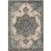 Image de benuta Nest Tapis Vintage CASA - Beige/Turquoise - 300 x 400 cm - Tapis pour Salon, Chambre à Coucher et Couloir - Facile d'entretien - Compatible avec Chauffage au Sol