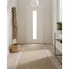 Image de benuta Pure Laine Rocco Tapis de Couloir et Style : uni, Hygge et Cozy, Minimaliste - Facile d'entretien pour Salon, Chambre à Coucher, Couloir, terrasse, Balcon, Taupe, 80 x 250 cm