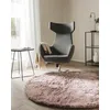 Image de benuta Whisper Tapis à Poils Longs, Rond, Rose, diamètre : 80 cm, Doux, Douillet, pour Chambre à Coucher et Salon, Facile d'entretien, Compatible avec Chauffage au Sol