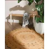 Image de benuta Jutta Tapis en Jute - Marron Clair Rond 120 cm - Tapis de Salon tissé à la Main - Design Naturel - Convient pour Chauffage au Sol