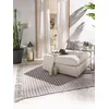 Image de benuta Tapis pur en matériau recyclé Morty - Fibre synthétique, matériau recyclé - Rectangulaire et de style : géométrique, style bohème, style ethnique, hygge & confortable - Facile d'entretien, gris