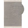 Image de benuta Tapis en laine pure Kim - Gris 200 x 300 cm - Coton, Laine - Rectangulaire & Style : Ikat, Hygge & Cozy, Minimaliste - Facile d'entretien pour le salon et la chambre à coucher
