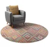 Image de benuta Nest Tapis Vintage CASA - Multicolore - 120 cm - Rond - pour Salon, Chambre à Coucher et Couloir - Facile d'entretien - Compatible avec Chauffage au Sol