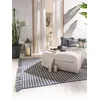 Image de benuta Tapis pur en matériau recyclé Morty - Fibre synthétique, matériau recyclé - Rectangulaire et de style : géométrique, style bohème, style ethnique, hygge & confortable - Facile d'entretien, bleu