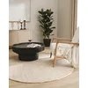 Image de benuta Pure Rocco Tapis en laine - Crème 150 cm rond - Tissé à la main - Style : laine, uni, bohème, hygge et cozy, minimaliste - Facile d'entretien pour le salon et la chambre à coucher