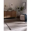 Image de Benuta Nest Sana Tapis en sisal - 100% sisal - Carré et Style : Bordure, uni, Natural Living - Facile d'entretien pour Le Salon et la Chambre à Coucher - Gris - 150 x 150 cm