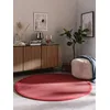 Image de Benuta Nest Sisal Sana Tapis en Fibre Naturelle - Rouge - Rond - 150 cm - Tapis Robuste pour Salle à Manger et Salon - 100% Fibre Naturelle de sisal - Design Intemporel
