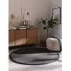 Image de Benuta Nest Sisal Sana Tapis en Fibre Naturelle - Noir - Rond - 150 cm - Tapis Robuste pour Salle à Manger et Salon - 100% Fibre Naturelle de sisal - Design Intemporel