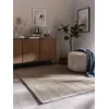 Image de benuta Tapis en sisal Pure Greta - Gris 150 x 150 cm - 100 % sisal - Carré et style : bordure, uni, natural living, scandi living - Facile d'entretien pour salon, chambre à coucher