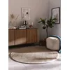 Image de Tapis benuta Pure en sisal Greta - Gris 200x200 cm Rond - 100% sisal - Rond et style: bordure, uni, natural living, scandi living - Facile d'entretien pour salon, chambre à coucher