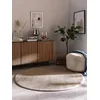Image de Tapis benuta Pure en sisal Greta - Gris 250x250 cm Rond - 100% sisal - Rond et style: bordure, uni, Natural Living, Scandi Living - Facile d'entretien pour salon, chambre à coucher