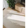 Image de benuta Basic Tapis Salon Leo - Crème 300x400 cm - Boho Relief Abstrait pour Chambre, Couloir, Salle à Manger - Compatible avec Chauffage au Sol