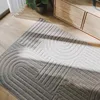 Image de benuta Basic Tapis Salon Leo - Gris Clair 140x200 cm - Boho Relief Abstrait pour Chambre, Couloir, Salle à Manger - Compatible avec Chauffage au Sol