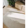 Image de benuta Basic Tapis Salon Leo - Crème 240x340 cm - Boho Relief Abstrait pour Chambre, Couloir, Salle à Manger - Compatible avec Chauffage au Sol